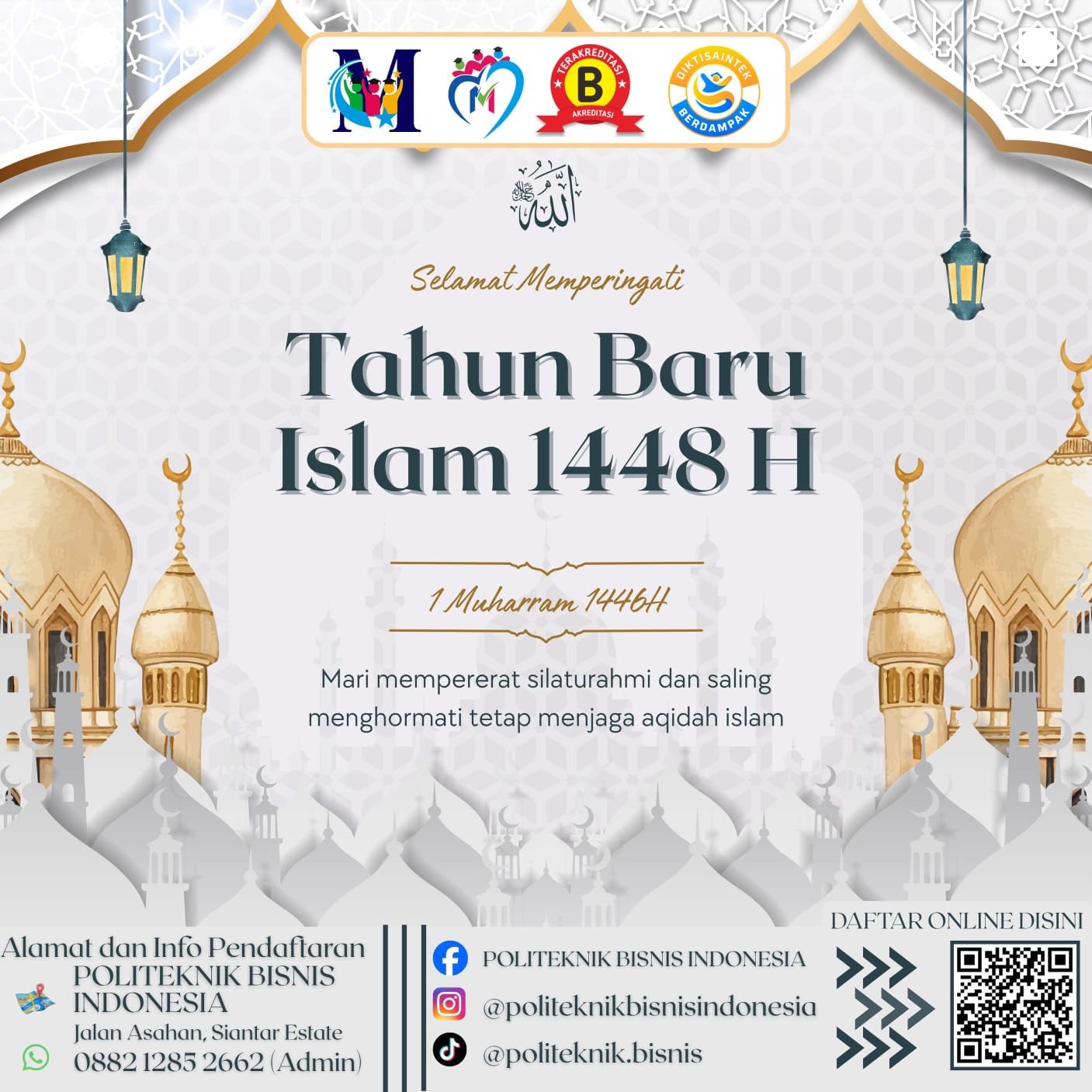 🌙 Selamat Tahun Baru Islam 1 Muharram 1448 Hijriah 🌙